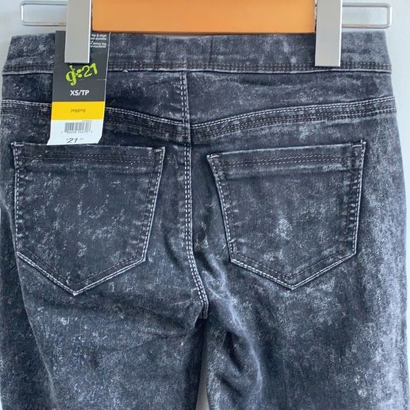 NWT G21 Black Acid Wash Jeggings size XS - Picture 6 of 7